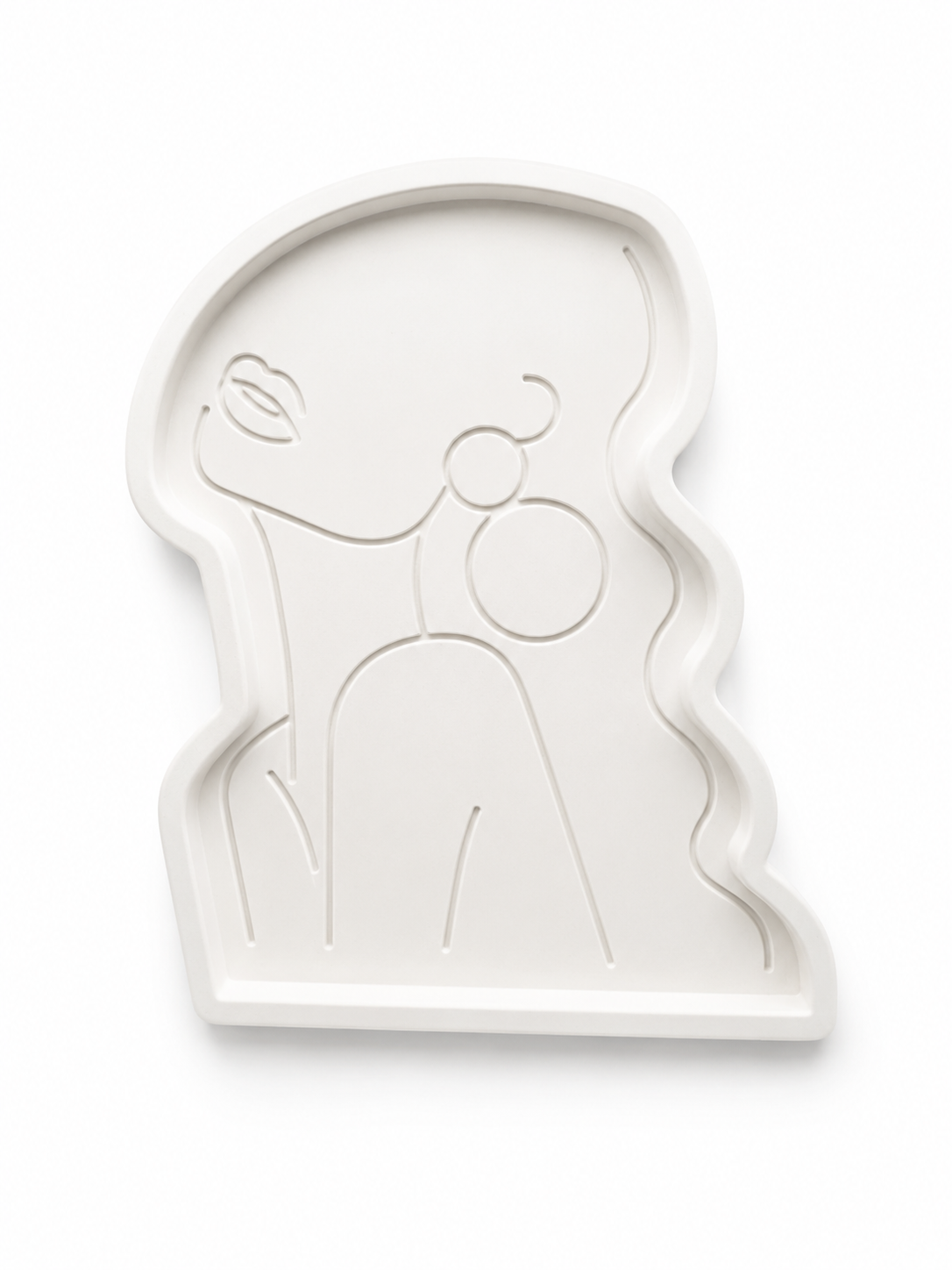 Bandeja Decorativa Mujer: Organizador Minimalista