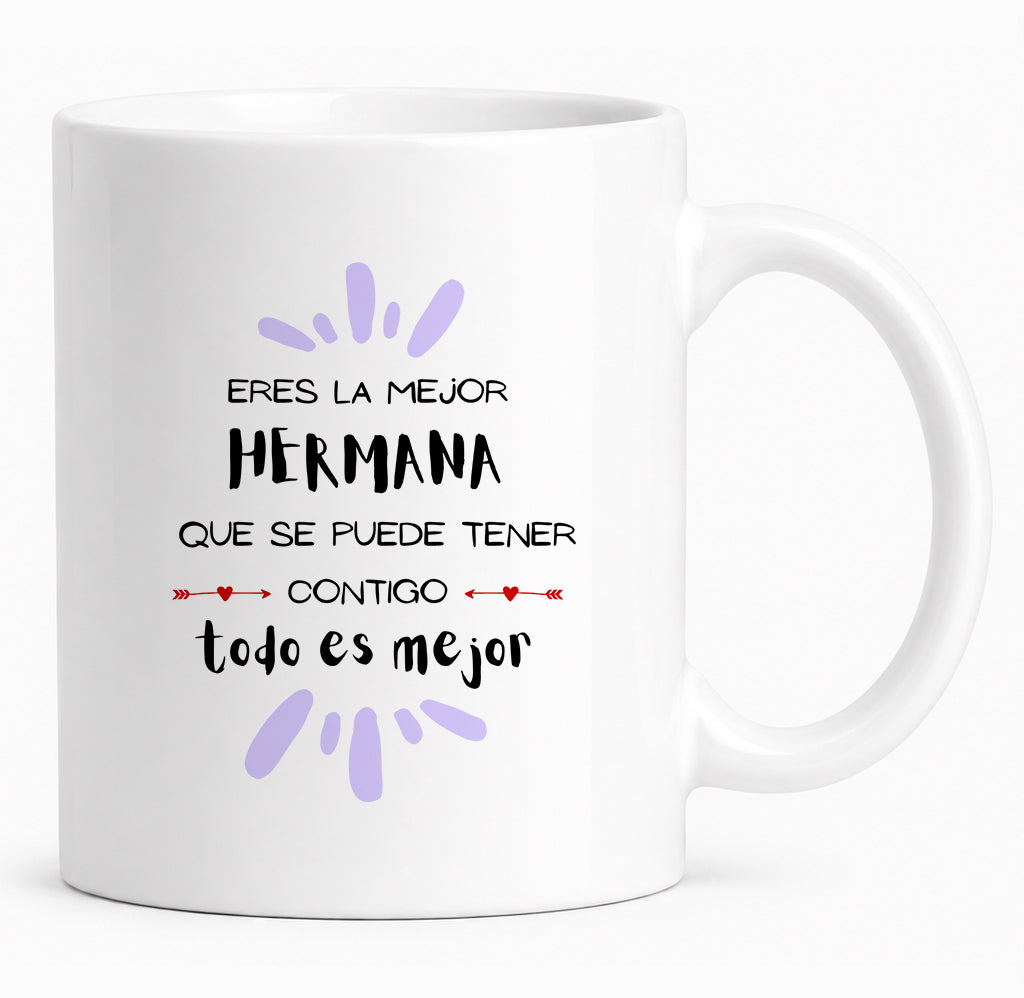 Taza para hermanas "Te quiero"