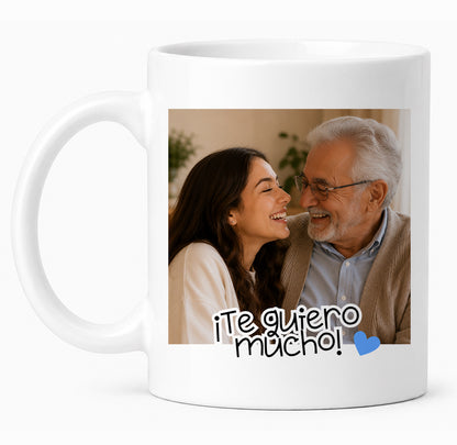 Taza personalizada con foto para abuelos “Todo lo que somos es gracias a ti”