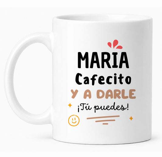 Taza café para profesiones personalizada con nombre
