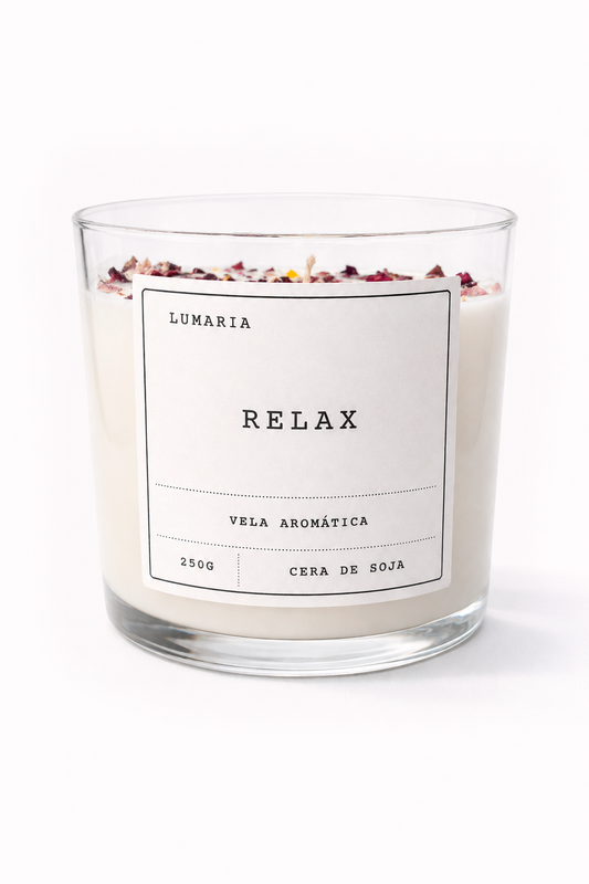 Vela Aromática Relax - Calma y serenidad en el hogar