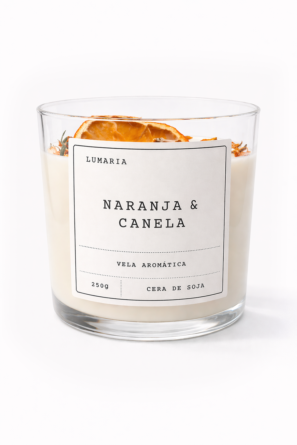 Vela Productividad – Naranja y Canela