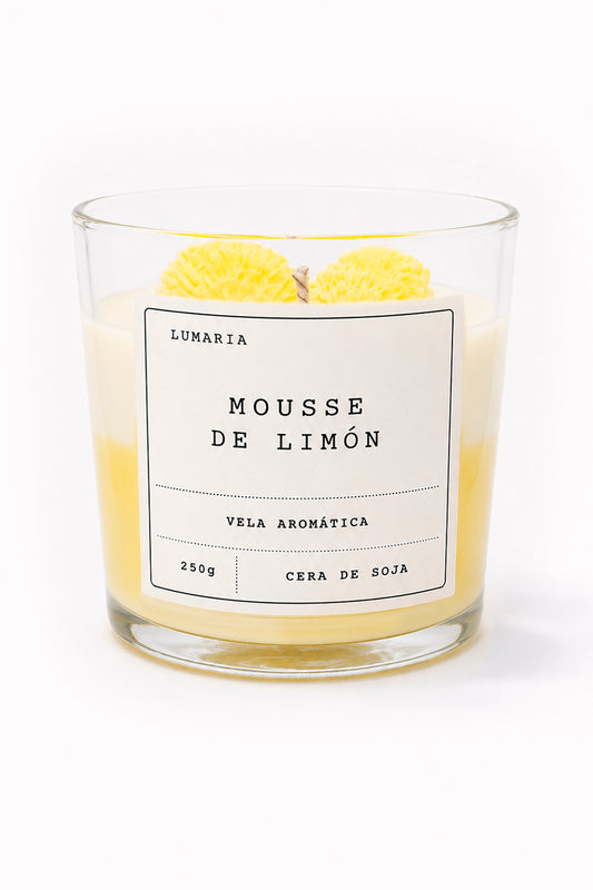 Vela Energía Positiva - Mousse de Limón
