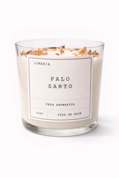 Vela Aromática Palo Santo - Para Momentos de Relajación