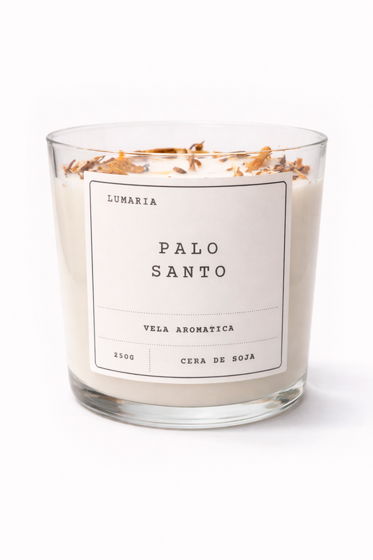 Vela Aromática Palo Santo - Para Momentos de Relajación